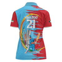 Custom Cricket Kuwait East Asia-Pacific Women Polo Shirt Kuwait Chase for Triumph - Wonder Print Shop