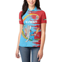 Custom Cricket Kuwait East Asia-Pacific Women Polo Shirt Kuwait Chase for Triumph - Wonder Print Shop