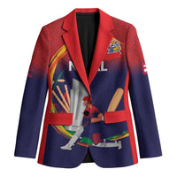 Custom Cricket Nepal East Asia-Pacific Blazer Nepal Cricket Crown Quest - Wonder Print Shop