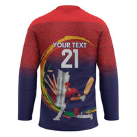 Custom Cricket Nepal East Asia-Pacific Hockey Jersey Nepal Cricket Crown Quest - Wonder Print Shop