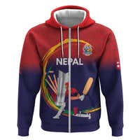 Custom Cricket Nepal East Asia-Pacific Hoodie Nepal Cricket Crown Quest - Wonder Print Shop