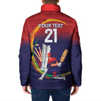 Custom Cricket Nepal East Asia-Pacific Padded Jacket Nepal Cricket Crown Quest - Wonder Print Shop