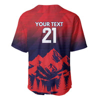 Custom Cricket Nepal East Asia-Pacific Baseball Jersey Nepal Rhinos Twenty20 - Wonder Print Shop