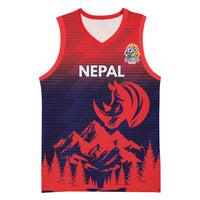 Custom Cricket Nepal East Asia-Pacific Basketball Jersey Nepal Rhinos Twenty20 - Wonder Print Shop