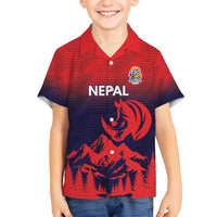 Custom Cricket Nepal East Asia-Pacific Hawaiian Shirt Nepal Rhinos Twenty20 - Wonder Print Shop