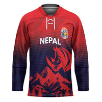 Custom Cricket Nepal East Asia-Pacific Hockey Jersey Nepal Rhinos Twenty20 - Wonder Print Shop