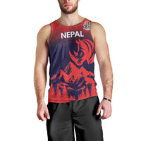 Custom Cricket Nepal East Asia-Pacific Men Tank Top Nepal Rhinos Twenty20 - Wonder Print Shop