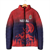 Custom Cricket Nepal East Asia-Pacific Padded Jacket Nepal Rhinos Twenty20 - Wonder Print Shop
