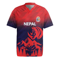 Custom Cricket Nepal East Asia-Pacific Rugby Jersey Nepal Rhinos Twenty20 - Wonder Print Shop