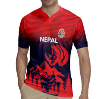Custom Cricket Nepal East Asia-Pacific Rugby Jersey Nepal Rhinos Twenty20 - Wonder Print Shop