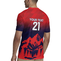 Custom Cricket Nepal East Asia-Pacific Rugby Jersey Nepal Rhinos Twenty20 - Wonder Print Shop