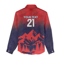 Custom Cricket Nepal East Asia-Pacific Women Casual Shirt Nepal Rhinos Twenty20 - Wonder Print Shop