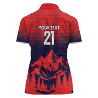 Custom Cricket Nepal East Asia-Pacific Women Polo Shirt Nepal Rhinos Twenty20 - Wonder Print Shop