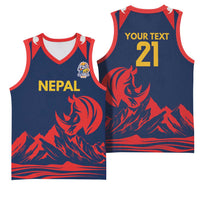 Custom Cricket Nepal East Asia-Pacific Basketball Jersey Nepal Rhinos Champions - Wonder Print Shop