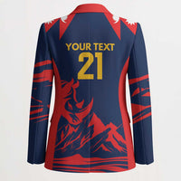 Custom Cricket Nepal East Asia-Pacific Blazer Nepal Rhinos Champions - Wonder Print Shop