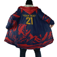 Custom Cricket Nepal East Asia-Pacific Cloak Nepal Rhinos Champions - Wonder Print Shop