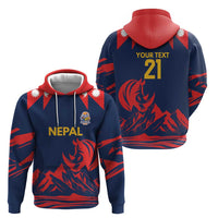 Custom Cricket Nepal East Asia-Pacific Hoodie Nepal Rhinos Champions - Wonder Print Shop