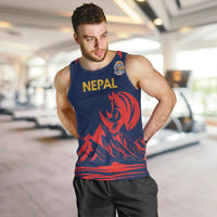 Custom Cricket Nepal East Asia-Pacific Men Tank Top Nepal Rhinos Champions - Wonder Print Shop