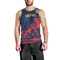 Custom Cricket Nepal East Asia-Pacific Men Tank Top Nepal Rhinos Champions - Wonder Print Shop