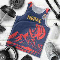 Custom Cricket Nepal East Asia-Pacific Men Tank Top Nepal Rhinos Champions - Wonder Print Shop