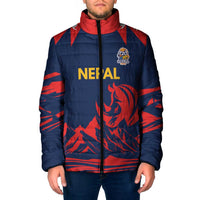 Custom Cricket Nepal East Asia-Pacific Padded Jacket Nepal Rhinos Champions - Wonder Print Shop