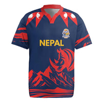 Custom Cricket Nepal East Asia-Pacific Rugby Jersey Nepal Rhinos Champions - Wonder Print Shop