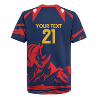 Custom Cricket Nepal East Asia-Pacific Rugby Jersey Nepal Rhinos Champions - Wonder Print Shop