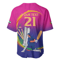 Custom Cricket UAE East Asia-Pacific Baseball Jersey United Arab Emirates Champions Pride - Wonder Print Shop