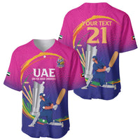 Custom Cricket UAE East Asia-Pacific Baseball Jersey United Arab Emirates Champions Pride - Wonder Print Shop