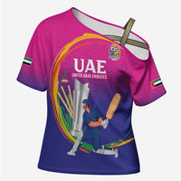 Custom Cricket UAE East Asia-Pacific Cross Shoulder Shirt United Arab Emirates Champions Pride - Wonder Print Shop