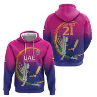 Custom Cricket UAE East Asia-Pacific Hoodie United Arab Emirates Champions Pride - Wonder Print Shop