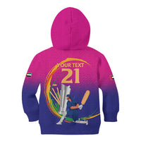 Custom Cricket UAE East Asia-Pacific Kid Hoodie United Arab Emirates Champions Pride - Wonder Print Shop