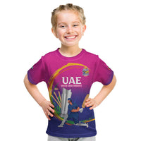 Custom Cricket UAE East Asia-Pacific Kid T Shirt United Arab Emirates Champions Pride - Wonder Print Shop
