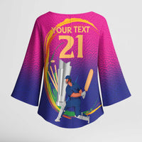 Custom Cricket UAE East Asia-Pacific Kimono Sleeve Blouse United Arab Emirates Champions Pride - Wonder Print Shop