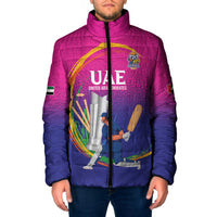 Custom Cricket UAE East Asia-Pacific Padded Jacket United Arab Emirates Champions Pride - Wonder Print Shop