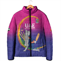 Custom Cricket UAE East Asia-Pacific Padded Jacket United Arab Emirates Champions Pride - Wonder Print Shop