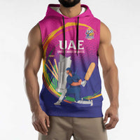 Custom Cricket UAE East Asia-Pacific Sleeveless Hoodie United Arab Emirates Champions Pride - Wonder Print Shop