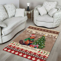Personalized Beaver-y Merry Area Rug Canada Merry Christmas Beavers LT9 - Wonder Print Shop