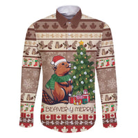 Personalized Beaver-y Merry Family Matching Puletasi and Hawaiian Shirt Canada Merry Christmas Beavers - Wonder Print Shop