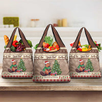 Personalized Beaver-y Merry Grocery Bag Canada Merry Christmas Beavers