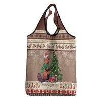 Personalized Beaver-y Merry Grocery Bag Canada Merry Christmas Beavers