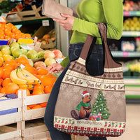 Personalized Beaver-y Merry Grocery Bag Canada Merry Christmas Beavers