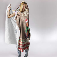 Personalized Beaver-y Merry Hooded Blanket Canada Merry Christmas Beavers