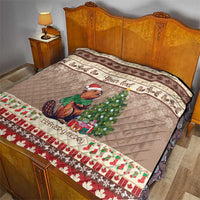 Personalized Beaver-y Merry Quilt Canada Merry Christmas Beavers - Wonder Print Shop