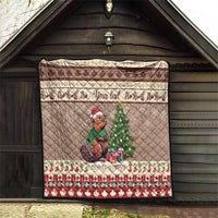 Personalized Beaver-y Merry Quilt Canada Merry Christmas Beavers - Wonder Print Shop