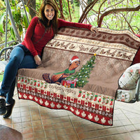 Personalized Beaver-y Merry Quilt Canada Merry Christmas Beavers - Wonder Print Shop