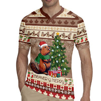 Personalized Beaver-y Merry Rugby Jersey Canada Merry Christmas Beavers - Wonder Print Shop