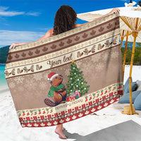 Personalized Beaver-y Merry Sarong Canada Merry Christmas Beavers - Wonder Print Shop