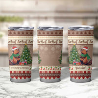 Personalized Beaver-y Merry Tumbler Cup Canada Merry Christmas Beavers - Wonder Print Shop