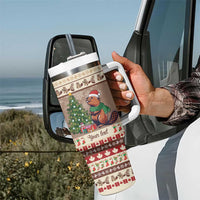 Personalized Beaver-y Merry Tumbler With Handle Canada Merry Christmas Beavers - Wonder Print Shop